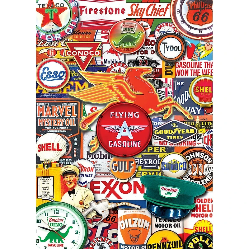 World's Smallest - Retro Petrol - 1000 Piece Puzzle in a Tin