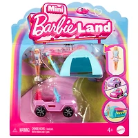 Barbie Mini Barbieland Doll And Purple Jeep