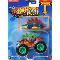 HOT WHEELS Monster Truck plus Car - Motosaurus