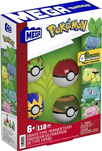 Mega Construx Pokemon -  Grass-Type Trainer Team