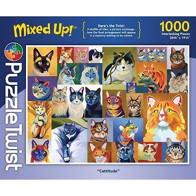 Puzzle Twist - Cattitude - 1,000 Piece