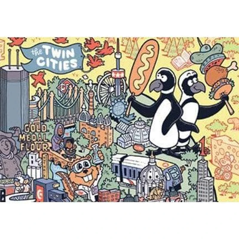 Puzzle Twist - Color Me Minnesota - 1,000 Piece Puzzle