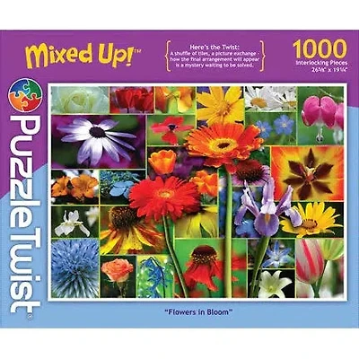 Puzzle Twist - Flowers In Bloom - 1,000 Piece Puzzle