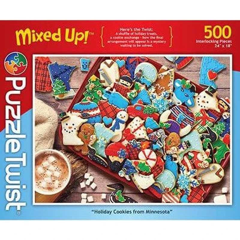 Puzzle Twist - Holiday Cookies from Minnesota - 500 Piece Puzzle