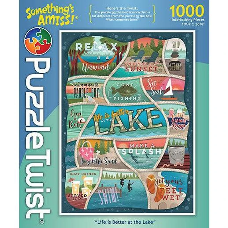 Puzzle Twist - Life Is Better At The Lake - 1,000 Piece Puzzle