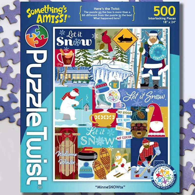 Puzzle Twist - MinneSNOWta - 1,000 Piece Puzzle