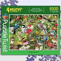 Puzzle Twist - Winged Wonders - 1,000 Piece Puzzle