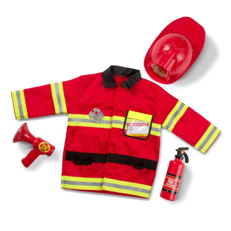 Fire Chief Role Play Dress-up Costume Set