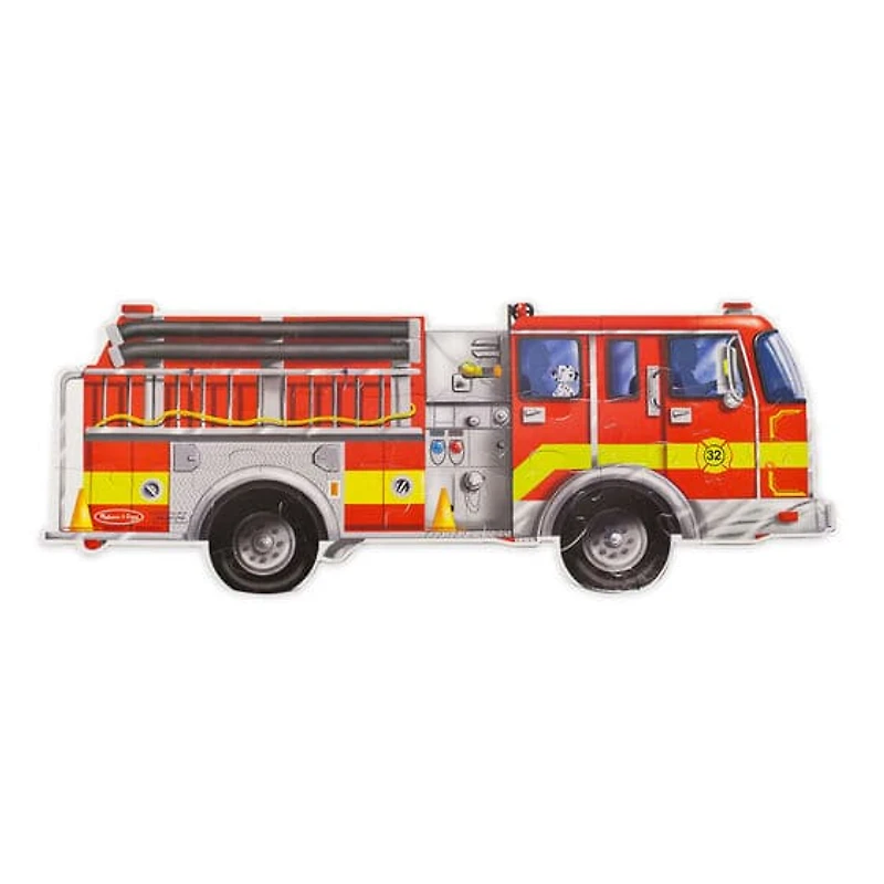 Giant Fire Truck Floor Puzzle - 24 Pieces