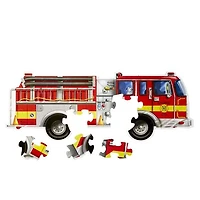 Giant Fire Truck Floor Puzzle - 24 Pieces