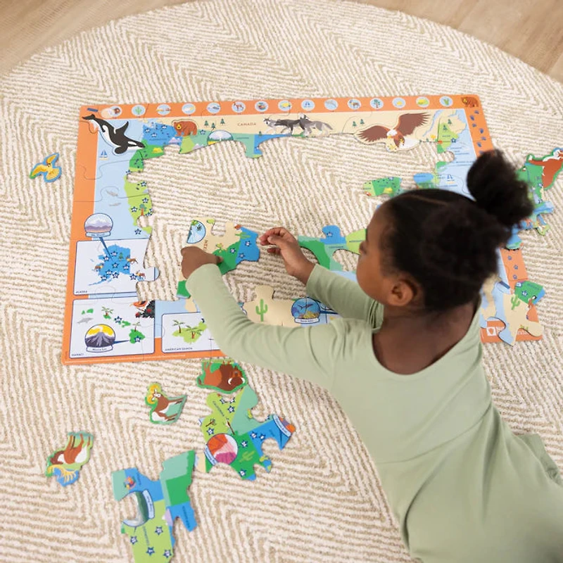 National Parks U.S.A. Map Floor Puzzle – 45 Piece