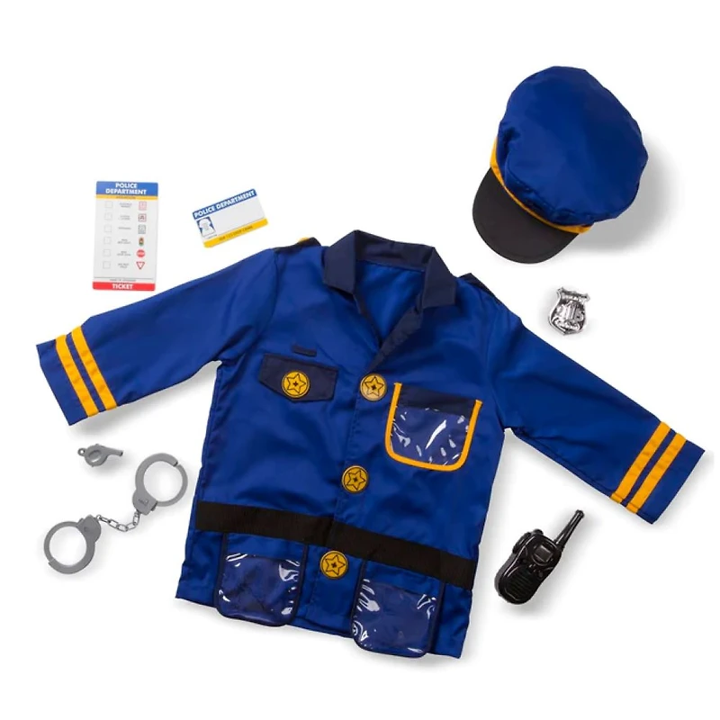 Police Officer Role Play Dress-up Costume Set