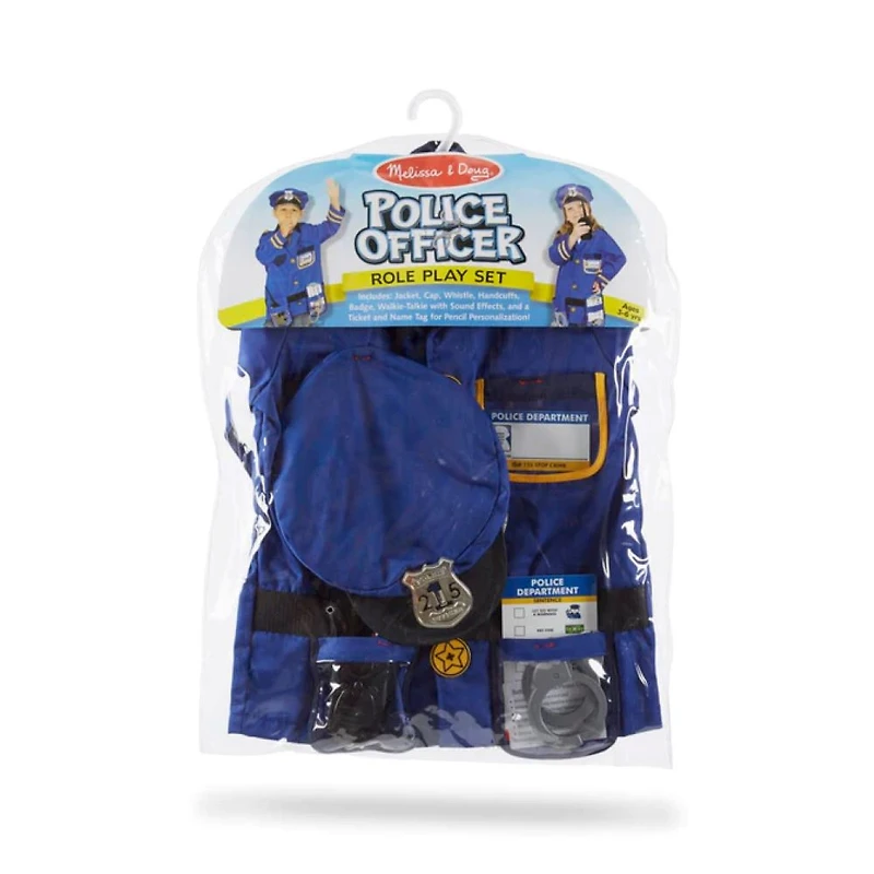 Police Officer Role Play Dress-up Costume Set