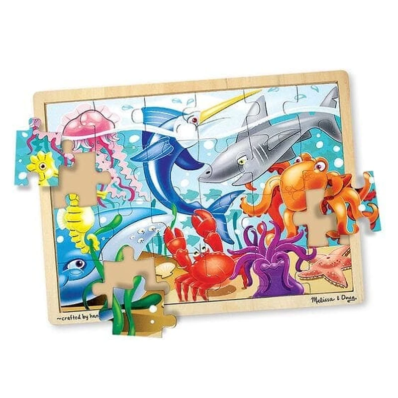 Wooden Jigsaw Puzzle Under the Sea - 24 Piece