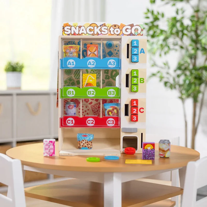 Wooden Vending Machine Play Set