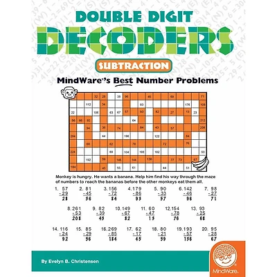 Math Mosaics - Double Digit Decoders Subtraction