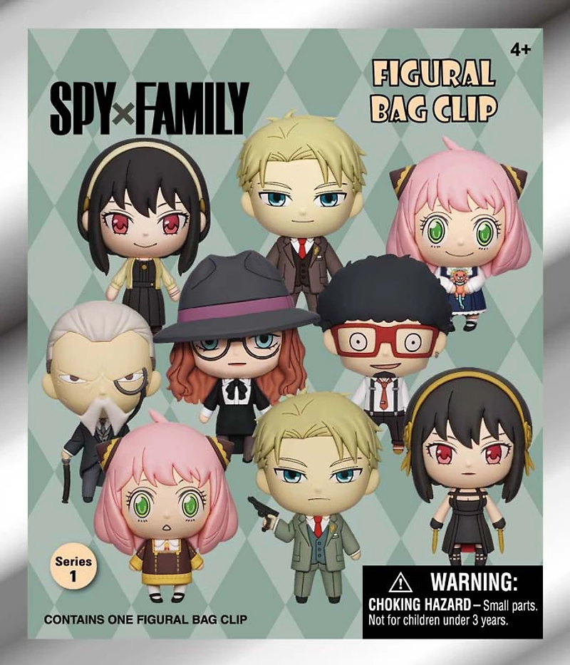 3D Foam Collectible Bag Clips - Spy X Series 1