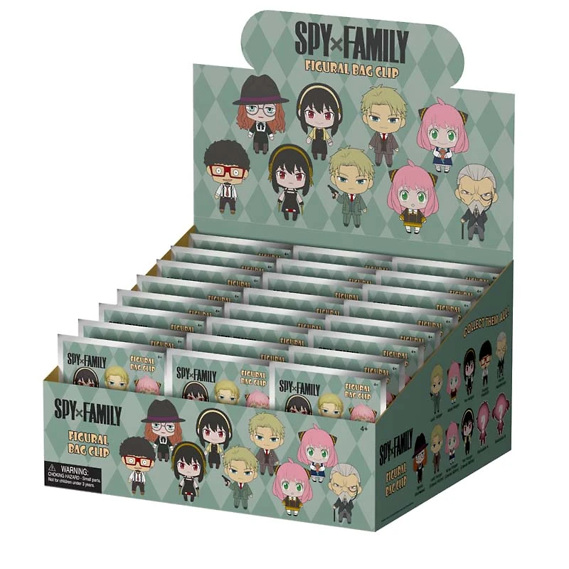 3D Foam Collectible Bag Clips - Spy X Series 1