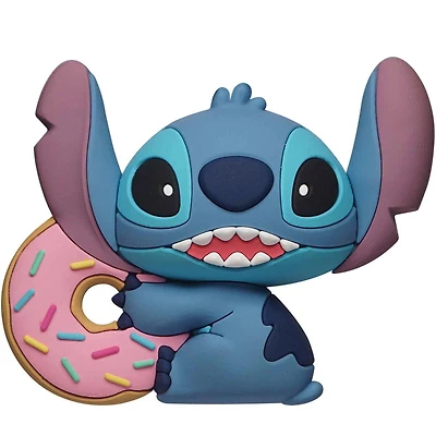 3D Foam Collectible Magnet - Stitch with Donut