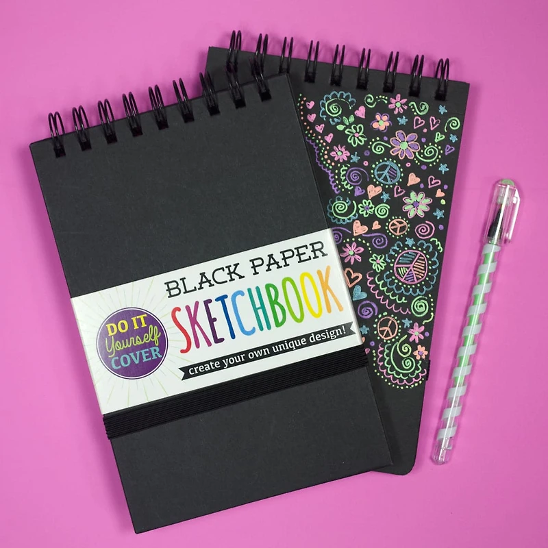 Black DIY Cover Sketchbook
