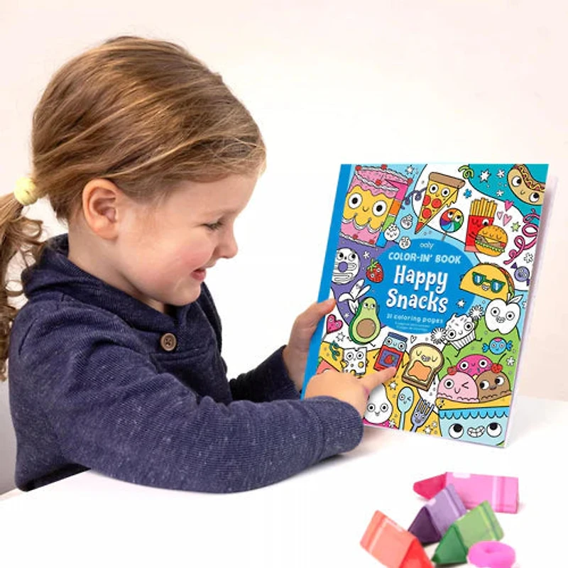 Color In Book - Happy Snacks