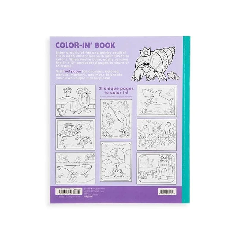Color In Book - Outrageous Ocean