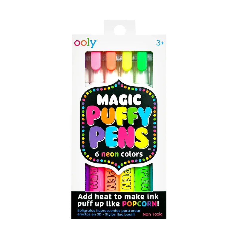 Magic Puffy Pens - Set of 6