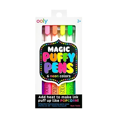 Magic Puffy Pens - Set of 6