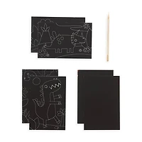 Mini Kit Scratch and Scribble Scratch Art Kit - Dino Days