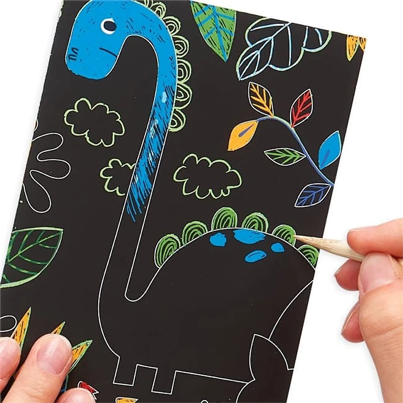 Mini Kit Scratch and Scribble Scratch Art Kit - Dino Days