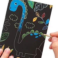 Mini Kit Scratch and Scribble Scratch Art Kit - Dino Days