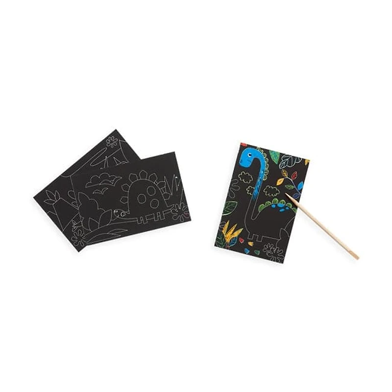 Mini Kit Scratch and Scribble Scratch Art Kit - Dino Days