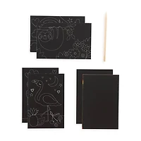 Mini Kit Scratch and Scribble Scratch Art Kit - Funtastic Friends