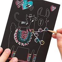 Mini Kit Scratch and Scribble Scratch Art Kit - Funtastic Friends