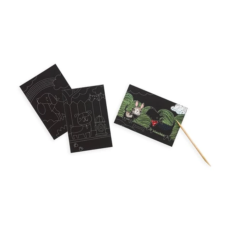 Mini Kit Scratch and Scribble Scratch Art Kit - Playful Pups