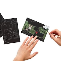 Mini Kit Scratch and Scribble Scratch Art Kit - Playful Pups