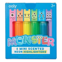 Mini Monster Scented Highlighters - Box of 6