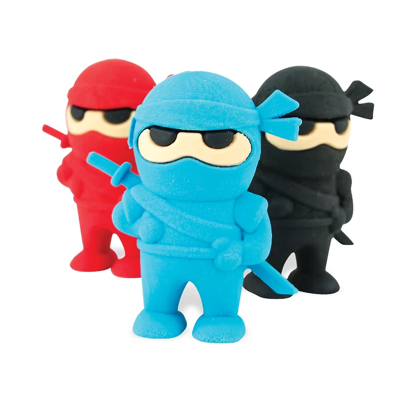 Ninja Erasers Set of 3