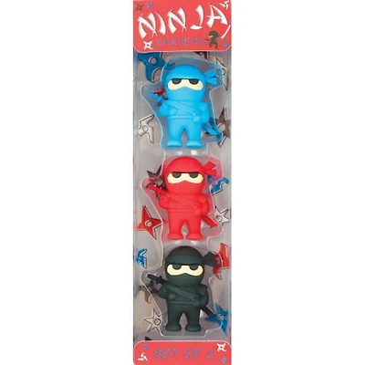 Ninja Erasers Set of 3