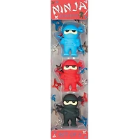 Ninja Erasers Set of 3