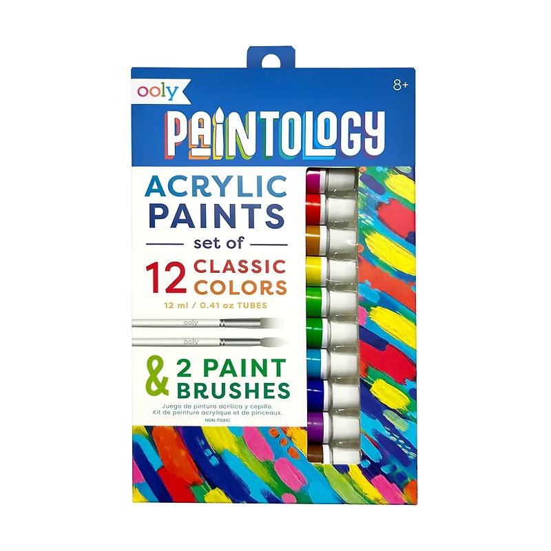 Paintology Acrylic Paint Set - Classic Colors - Set of 12