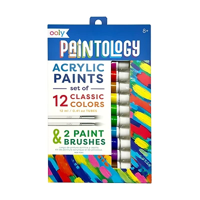 Paintology Acrylic Paint Set - Classic Colors - Set of 12