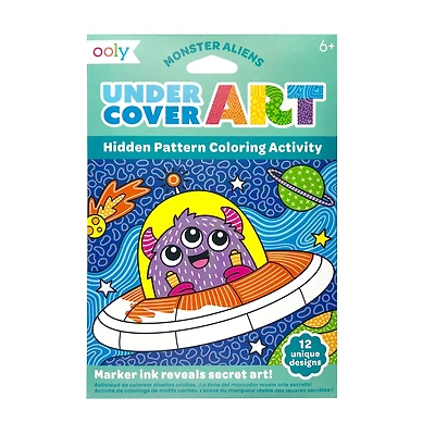 Undercover Art: Hidden Pattern Coloring Activity - Monster Aliens