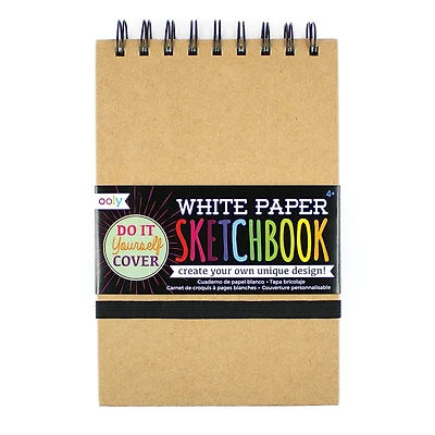 White DIY Cover Sketchbook - Small