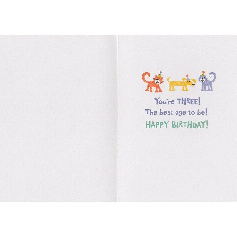 Age 3 Pattern Foil Card