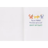 Age 3 Pattern Foil Card