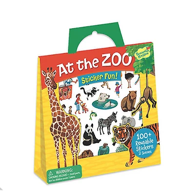 At The Zoo Reusable Sticker Tote