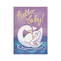 Baby Swan Foil Card