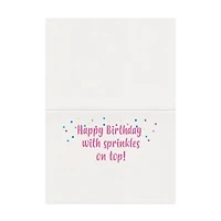 Celebrating Dogs Glitter Birthday Card