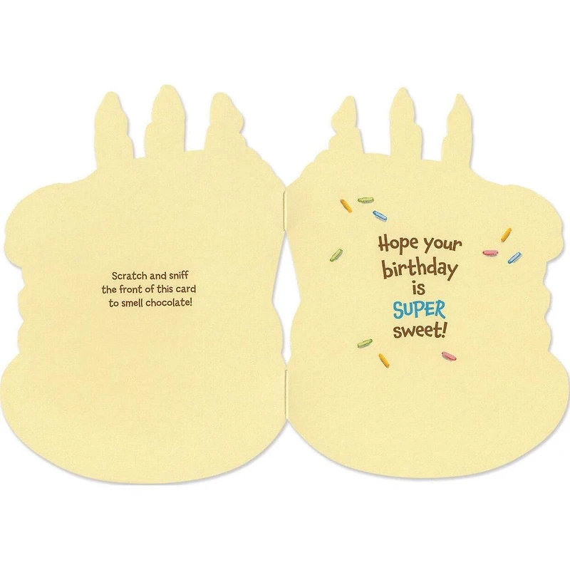 Chocolate Birthday Cake Scratch & Sniff Card